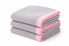 Giggle Baby - Organic Cotton Pram Blanket - Grey / Pink Trim 90x70cm.