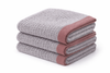 Giggle Baby - Organic Cotton Pram Blanket - Grey / Russett Trim 90x70cm.