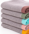 Giggle Baby - Organic Cotton Pram Blanket - Grey / Russett Trim 90x70cm.