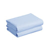 Two pack Moses Basket/Pram Fitted Sheets Blue 73x30cm