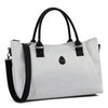 Egg 3 Overnight Bag Houndstooth Silver
