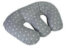 Cuddle Collection Twin Pillow Grey White Stars