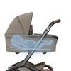 Maxi Cosi Fame 9 Piece Premium Travel System Twillic Truffle Brown Wheels