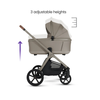 SilverCross Cove chassis/Seat Unit/Carrycot and Accessories Champagne