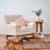 Gaia Serena Rocking/Feeding chair Biscuit Boucle - Oak Legs