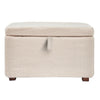 Gaia Serena Footstool - Biscuit Boucle//Oak