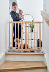 BabyDan Lena Extending Beech Wood Fsc Safety Gate Beech 60-102Cm