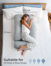 Momcozy U-Shaped Pregnancy Pillow