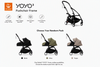 Stokke YOYO³ Pushchair Frame, Newborn Pack and 6+ Colour Pack