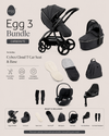 Egg 3 Bundle Carbonite with Cybex Cloud T Car Seat & Base